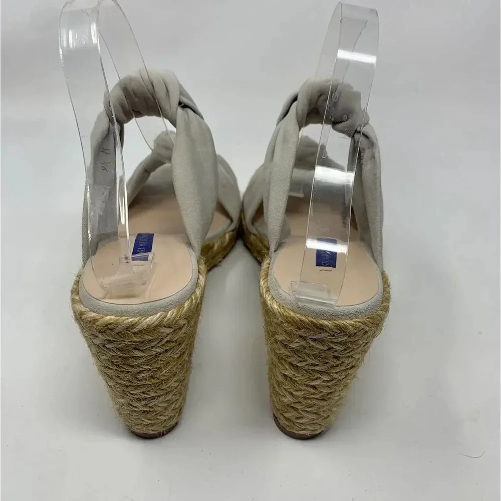 Stuart Weitzman Sarina‎ Espadrille Wedge Sandals - Picture 6 of 12